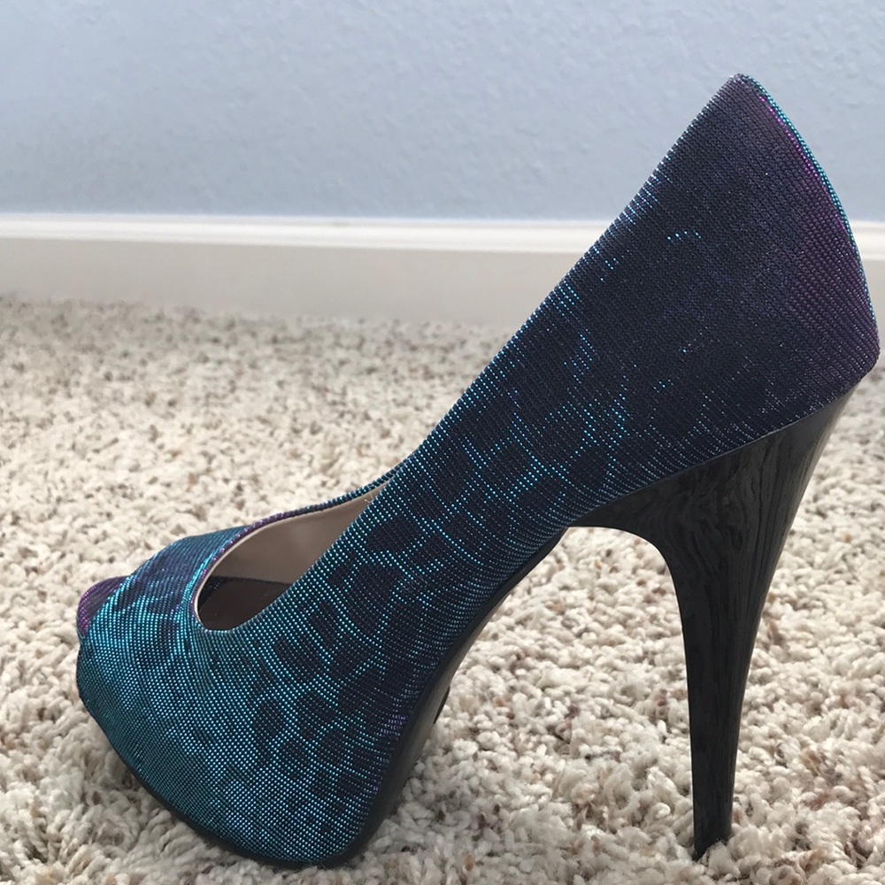 Chinese Laundry Animal Print Peep Toe Pumps